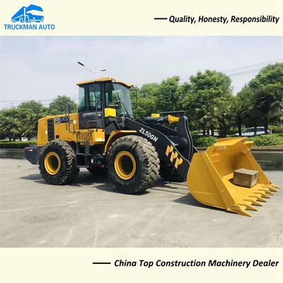 Weichai Engine 5000kg XCMG Wheel Loader For Railways