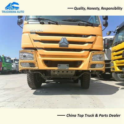 371HP 12 Wheeler SINOTRUK HOWO 50 Tons Tipper Trucks For Ghana