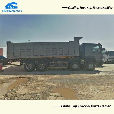 12 Wheel 371HP SINOTRUK HOWO 8x4 RHD Tipper Trucks For Zambia