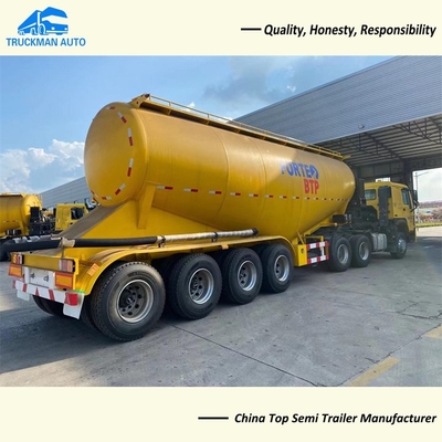 Brand New 4 Axle 55m3 Bulk Cement Tanker Trailer For Burkina Faso