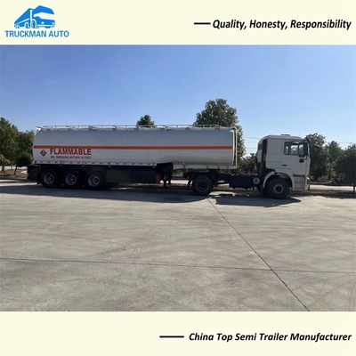 3 Axle 26000 Liter Oil Tank Semi Trailer With Compartment