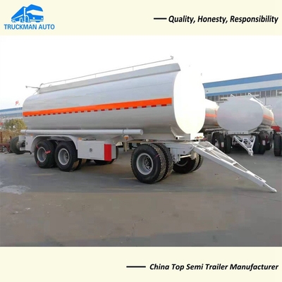 25000 Liter Draw Bar Fuel Oil Tank Trailer For Chemical Liquid Transport