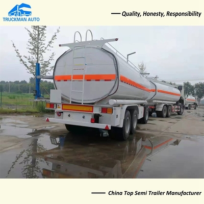 25000 Liter Draw Bar Fuel Oil Tank Trailer For Chemical Liquid Transport