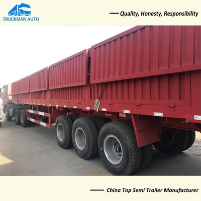 Three Axle 50000kg Side Wall Semi Trailer Q355 Material