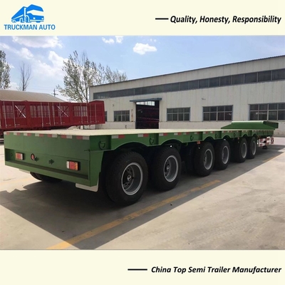 120 Tons Lowbed Semi Trailer 6 Axle HG60 Material