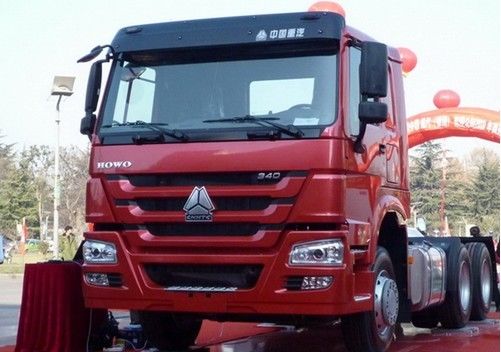 Diesel Fuel Type Prime Mover Truck 351 - 450hp Truck Head With Euro 4 Emission Engine