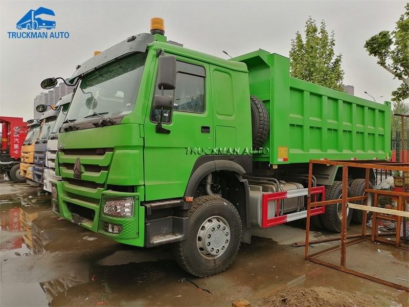 10 Wheel 20m3 371HP SINOTRUK HOWO Tipper Truck For Ghana