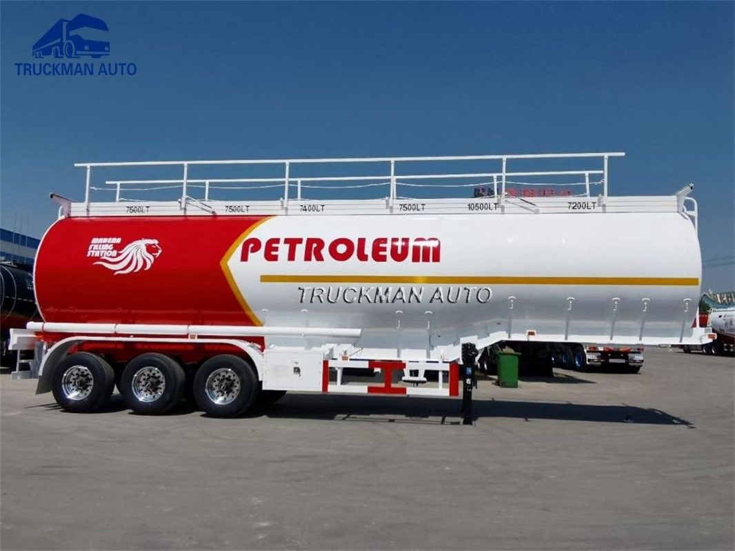 45000 Liter Oil Fuel Tank Semi Trailer With 6 Pcs Comdepartment